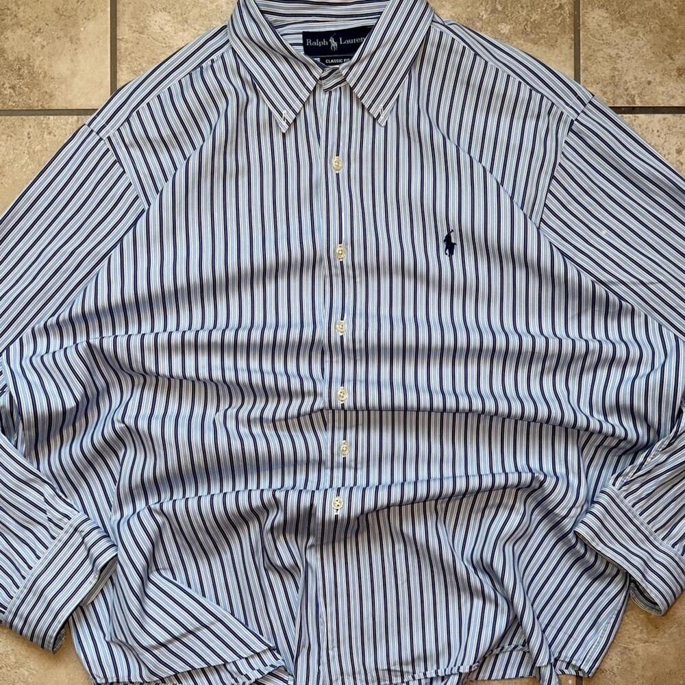 Ralph Lauren Classic Fit Button Up Dress Shirt - Size XL